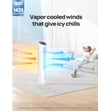 Torenventilator Luchtkoeler 101 cm Wit | Stil 35 dB | 80° Zwenkfunctie | 35% Korting