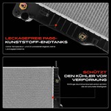 Radiateur Waterkoeler geschikt voor Ford Mondeo II BAP 1996-2000 1.6-2.5L & Cougar EC 1998-2001 2.0-2.5L Automaat - 34% Korting