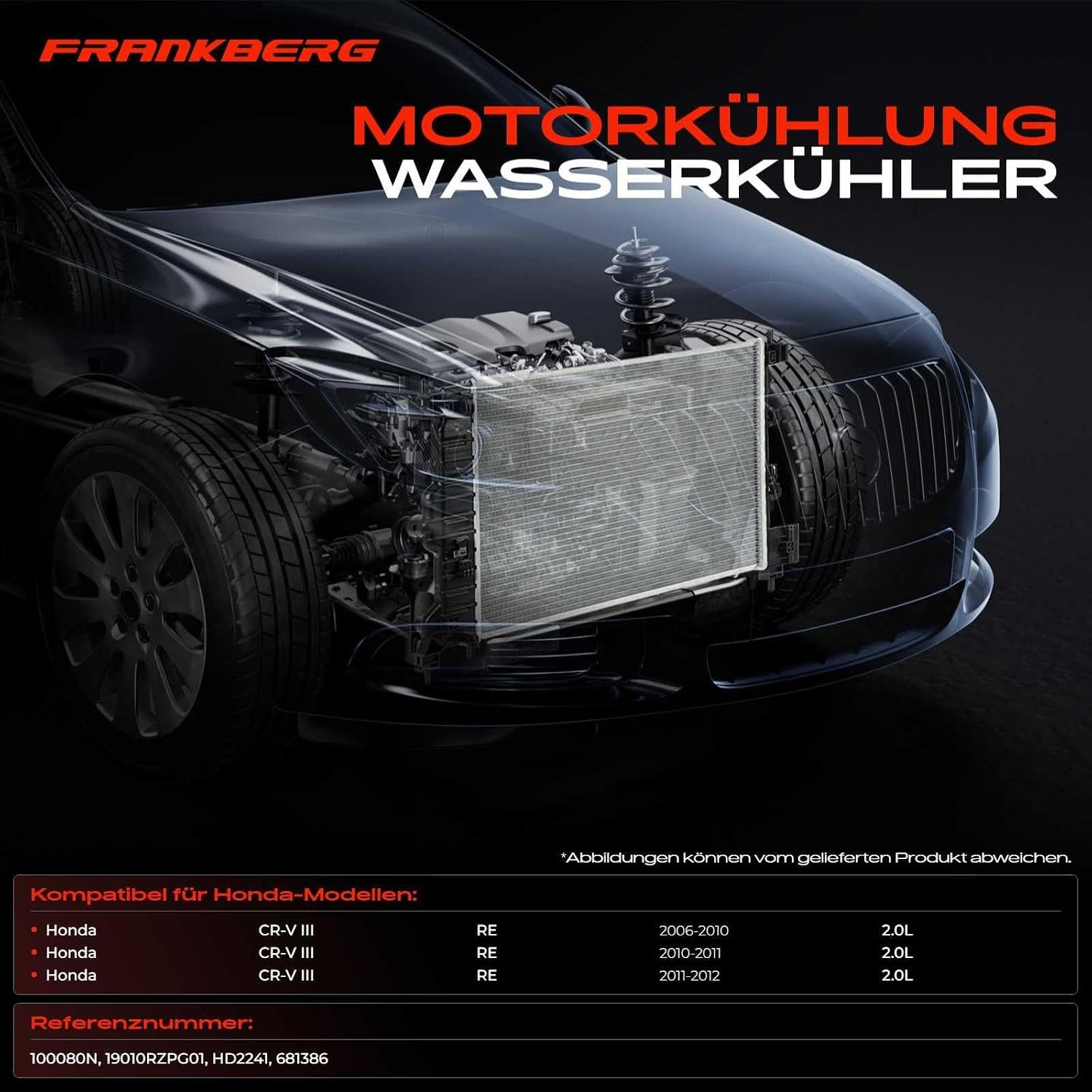 Radiateur Waterkoeler CR-V III 2.0L Benzine 2006-2012 - 34% Korting