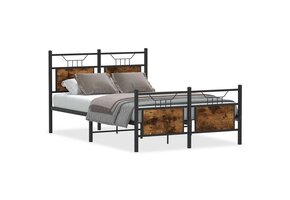 Houten Bedframe Gerookt Eiken 120x200cm met 41% Korting