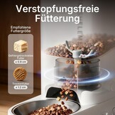 Automatische Voerautomaat 3L Beige - Slimme App Bediening - RVS Bak - 34% Korting