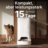 Automatische Voerautomaat 3L Beige - Slimme App Bediening - RVS Bak - 34% Korting