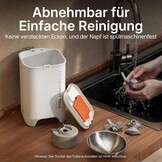 Automatische Voerautomaat 3L Beige - Slimme App Bediening - RVS Bak - 34% Korting