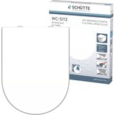 SCHÜTTE Wc-bril D-vorm Duroplast - Softclose en Snelsluiting - Wit - 45,5 x 34,5 cm
