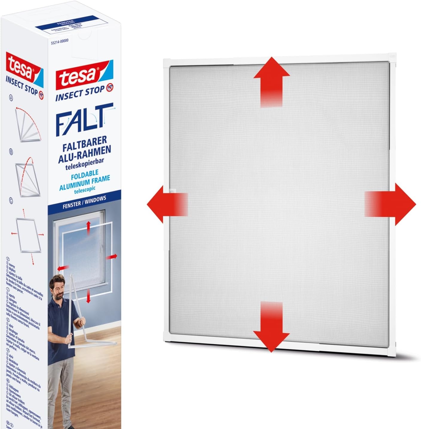 Vliegenhor Raam Wit 80-140 cm - 34% Korting!