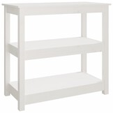 Wandtafel Grenenhout Wit - 80x40x74 cm - 34% Korting
