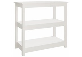 Wandtafel Grenenhout Wit - 80x40x74 cm - 34% Korting