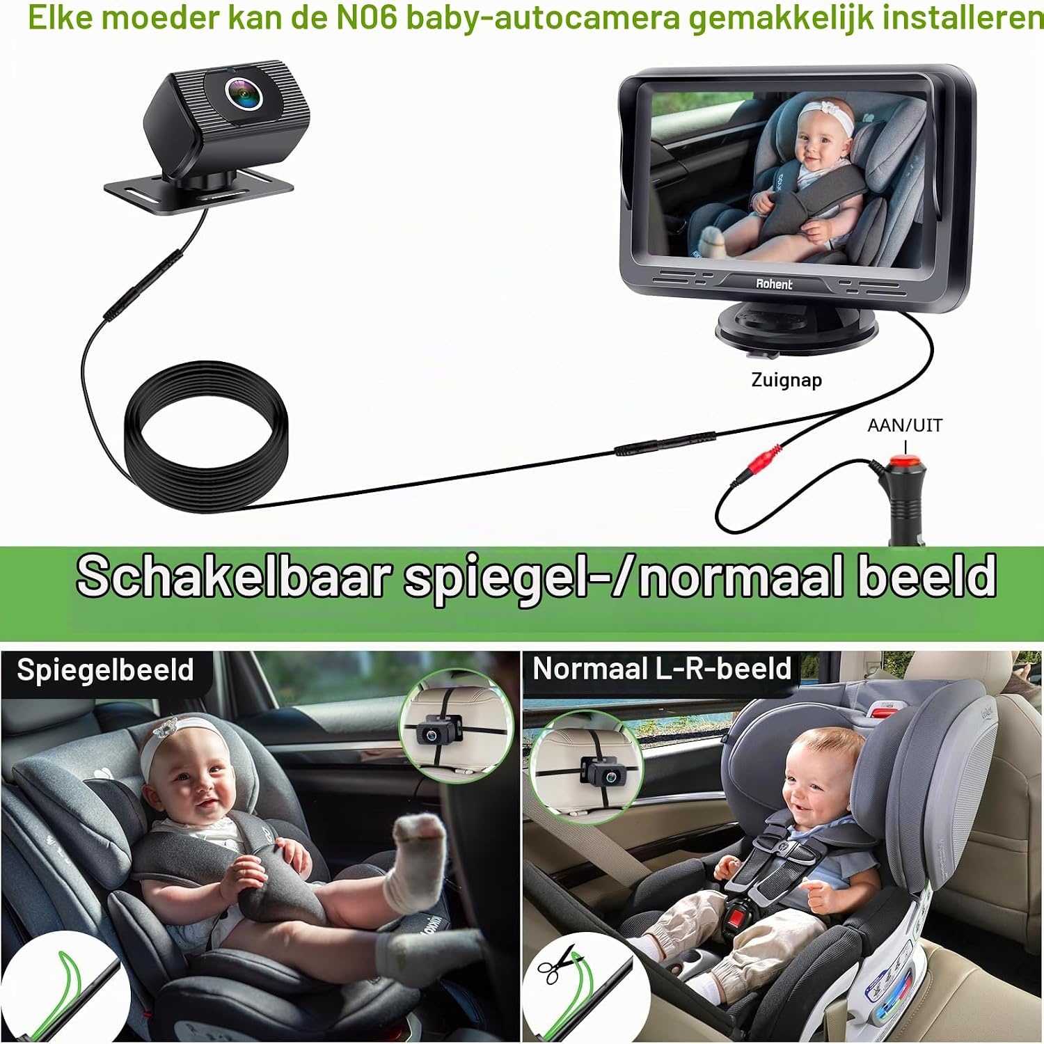 Baby Auto Camera met HD 1080p Display - 32% Korting