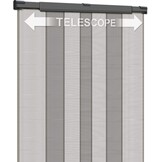 Insectenhor Telescoopgordijn Deur 130x250cm Antraciet - Zonder Boren - 32% Korting