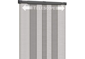 Insectenhor Telescoopgordijn Deur 130x250cm Antraciet - Zonder Boren - 32% Korting