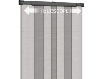 Insectenhor Telescoopgordijn Deur 130x250cm Antraciet - Zonder Boren - 32% Korting