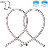 Flexibele RVS Aansluitslangen 80 cm G3/8 x M10 - Set van 2 met 48% Korting