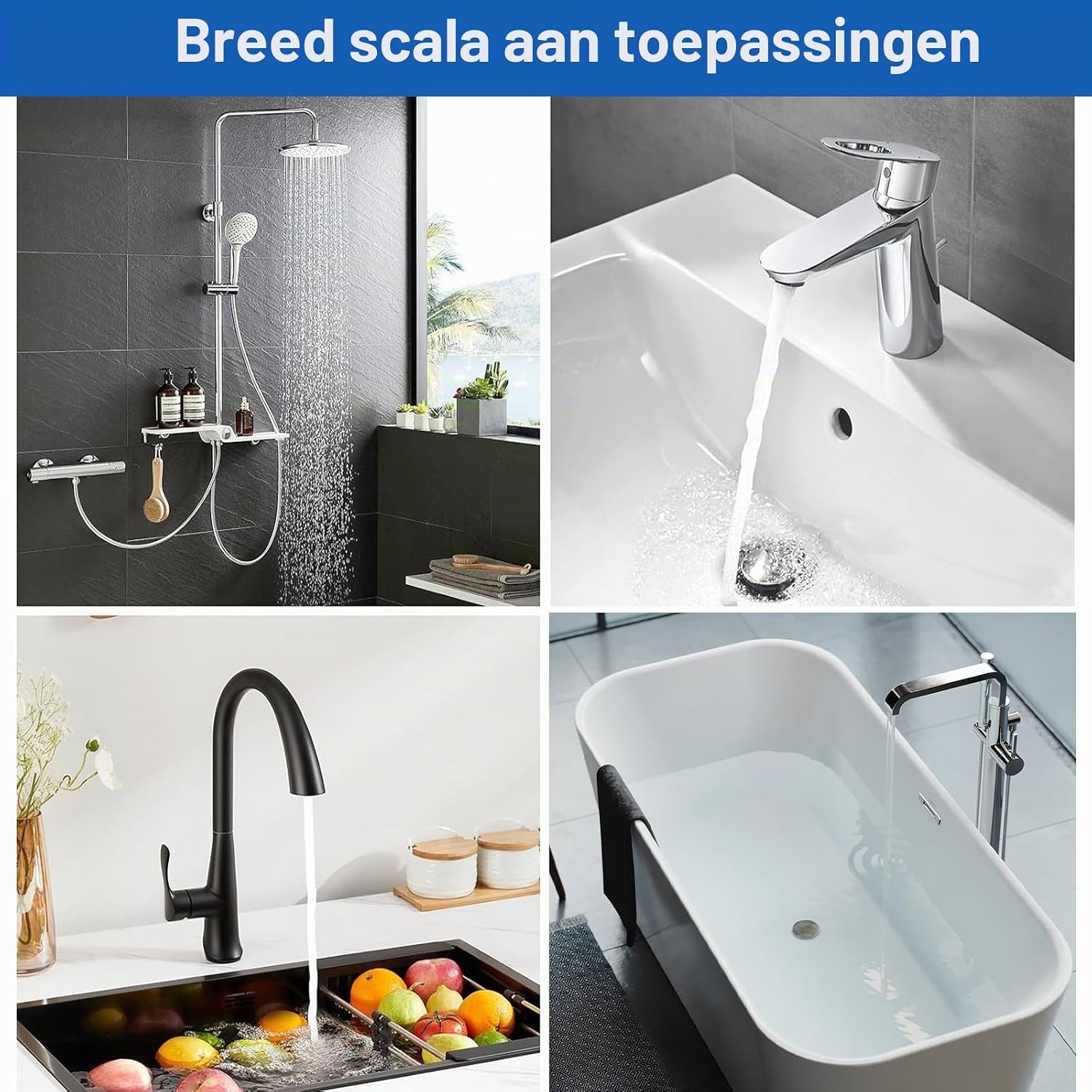 Flexibele RVS Aansluitslangen 80 cm G3/8 x M10 - Set van 2 met 48% Korting