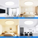 MOONSEA LED Plafondlamp - 52W - Ø59 cm - Wit - 3 Kleurtemperaturen