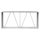 Haardhoutschuur Grijs 330x84x152 cm Verzinkt Staal - 54% Korting!