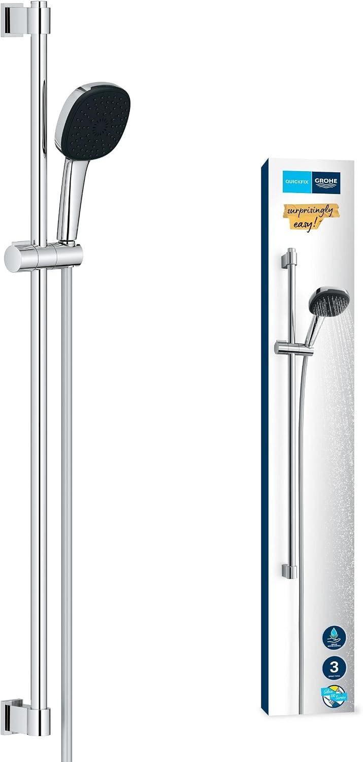 Waterbesparende Handdoucheset Chroom - 3 Straalsoorten - 34% Korting