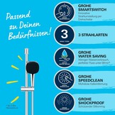 Waterbesparende Handdoucheset Chroom - 3 Straalsoorten - 34% Korting