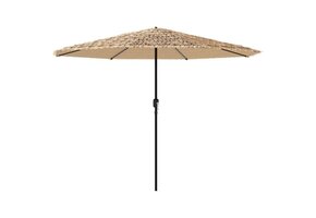 Bruine Parasol van Staal 388x388x248 cm - 34% Korting