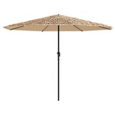 Bruine Parasol van Staal 388x388x248 cm - 34% Korting