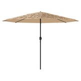 Bruine Parasol van Staal 388x388x248 cm - 34% Korting