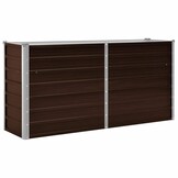 Verhoogde Plantenbak 160x40x77 cm Gegalvaniseerd Staal Bruin - 40% Korting