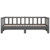 Slaapbank Massief Grenenhout Grijs 2x(90x190) cm - 59% Korting