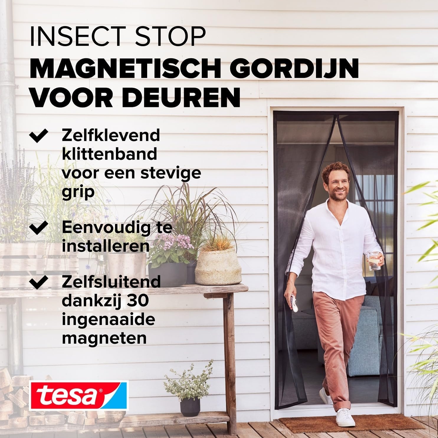 Magneetgordijn Deur met 31% Korting - Insectenwering 210x90cm