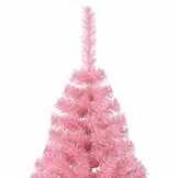 Roze Half Kunstkerstboom 240cm PVC - 58% Korting