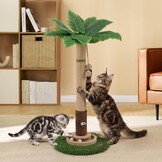 Krabpaal Groen Hout M 89cm met Speelgoed & Muizenhol - 34% Korting