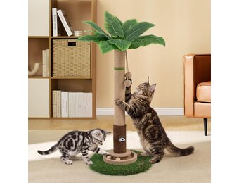 Krabpaal Groen Hout M 89cm met Speelgoed & Muizenhol - 34% Korting