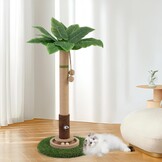 Krabpaal Groen Hout M 89cm met Speelgoed & Muizenhol - 34% Korting
