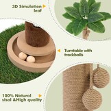 Krabpaal Groen Hout M 89cm met Speelgoed & Muizenhol - 34% Korting