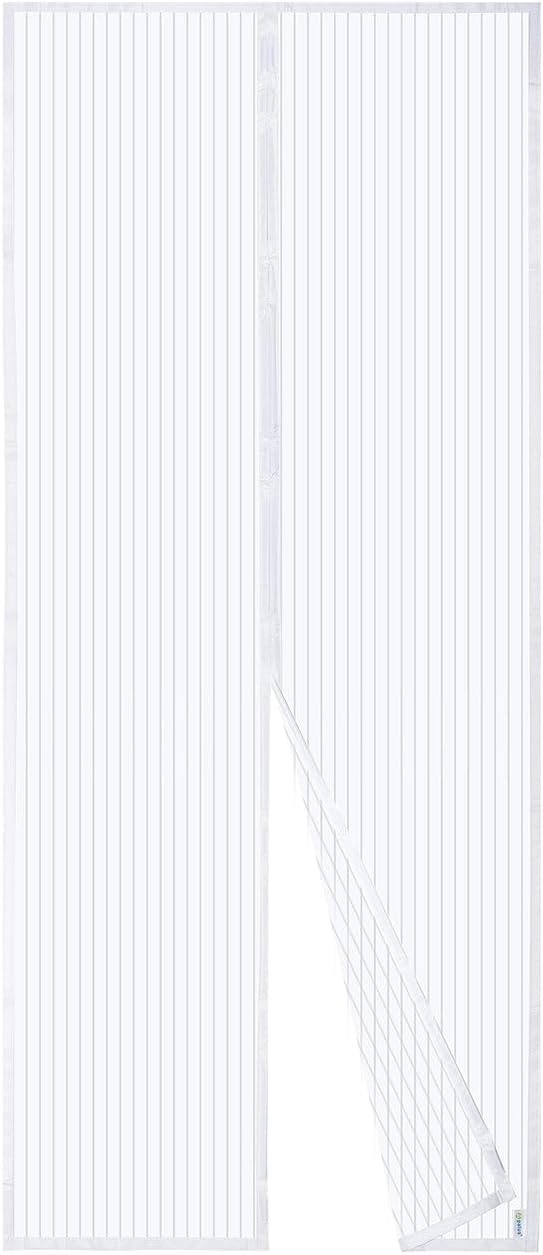 Hordeur Vliegengordijn Wit 85x210 cm - 55% Korting!