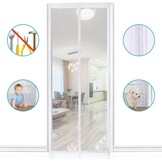 Hordeur Vliegengordijn Wit 85x210 cm - 55% Korting!