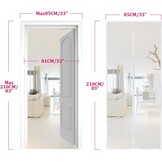 Hordeur Vliegengordijn Wit 85x210 cm - 55% Korting!