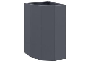 Hoekplantenbak Staal Antraciet 30x30x50cm - 40% Korting!