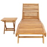 VidaXL Ligstoel 2 st Massief Teakhout Bruin - 35% Korting