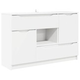 Dressoir Wit 100x30x65,6 cm Bewerkt Hout - 34% Korting!
