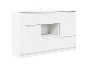 Dressoir Wit 100x30x65,6 cm Bewerkt Hout - 34% Korting!