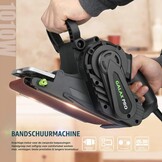 GALAX PRO Bandschuurmachine, een 1010W tafelschuurmachine