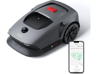 Mova 600 Kit Robotmaaier, Draadloze Installatie en Nauwkeurig in Kaart Brengen tot 800 m², Slimme Obstakelvermijding, App-bediening, U-vormig maaien, Stille werking, Veiligheidswaarschuwingen