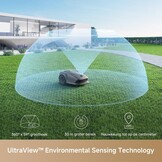 Mova 600 Kit Robotmaaier, Draadloze Installatie en Nauwkeurig in Kaart Brengen tot 800 m², Slimme Obstakelvermijding, App-bediening, U-vormig maaien, Stille werking, Veiligheidswaarschuwingen