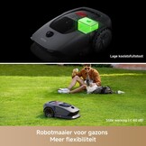 Mova 600 Kit Robotmaaier, Draadloze Installatie en Nauwkeurig in Kaart Brengen tot 800 m², Slimme Obstakelvermijding, App-bediening, U-vormig maaien, Stille werking, Veiligheidswaarschuwingen