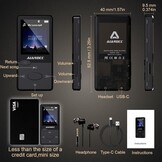 MP3-speler 32GB Hifi Bluetooth 5.3 FM-radio - 32% Korting!
