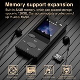 MP3-speler 32GB Hifi Bluetooth 5.3 FM-radio - 32% Korting!