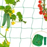 Klimnet, komkommers, 5 x 1,8 m, klimhulp, komkommers met 50 kabelbinders, klimplanten, ranknet, tomaten, bloemen en andere groenteplanten