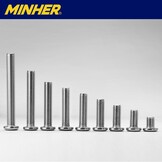 MINHER 10 sets M5 x 8mm schroeven, platte kopschroeven, A2 V2A roestvrijstalen platte kop-inbusschroeven voor meubels (met inbussleutel) - Maat M5 x 8mm
