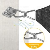 M6 Zonnezeil bevestigingsset, robuust roestvrij staal, hardware-kit voor driehoek en vierkant, rechthoekig, zonnezeil, bevestigingsaccessoires