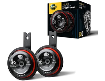 Claxon S90 12V 113dB(A) Rood/Zwart - Geschikt voor Auto's, Bussen & Motoren - 37% Korting