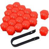 Wielmoerafdekkingen Rood 17mm Universeel (20 Stuks) - 42% Korting